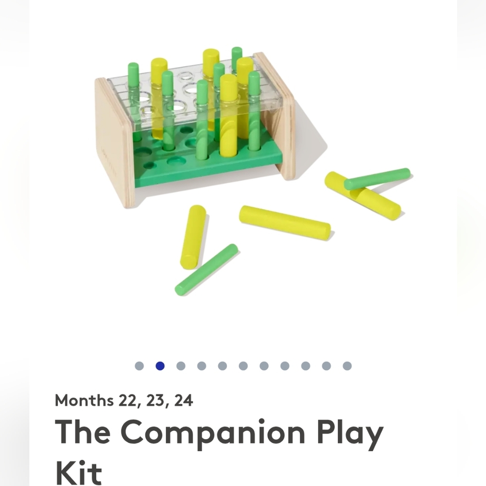 Colorful Wooden Test Tube Rack Toy - Picture 2 of 5